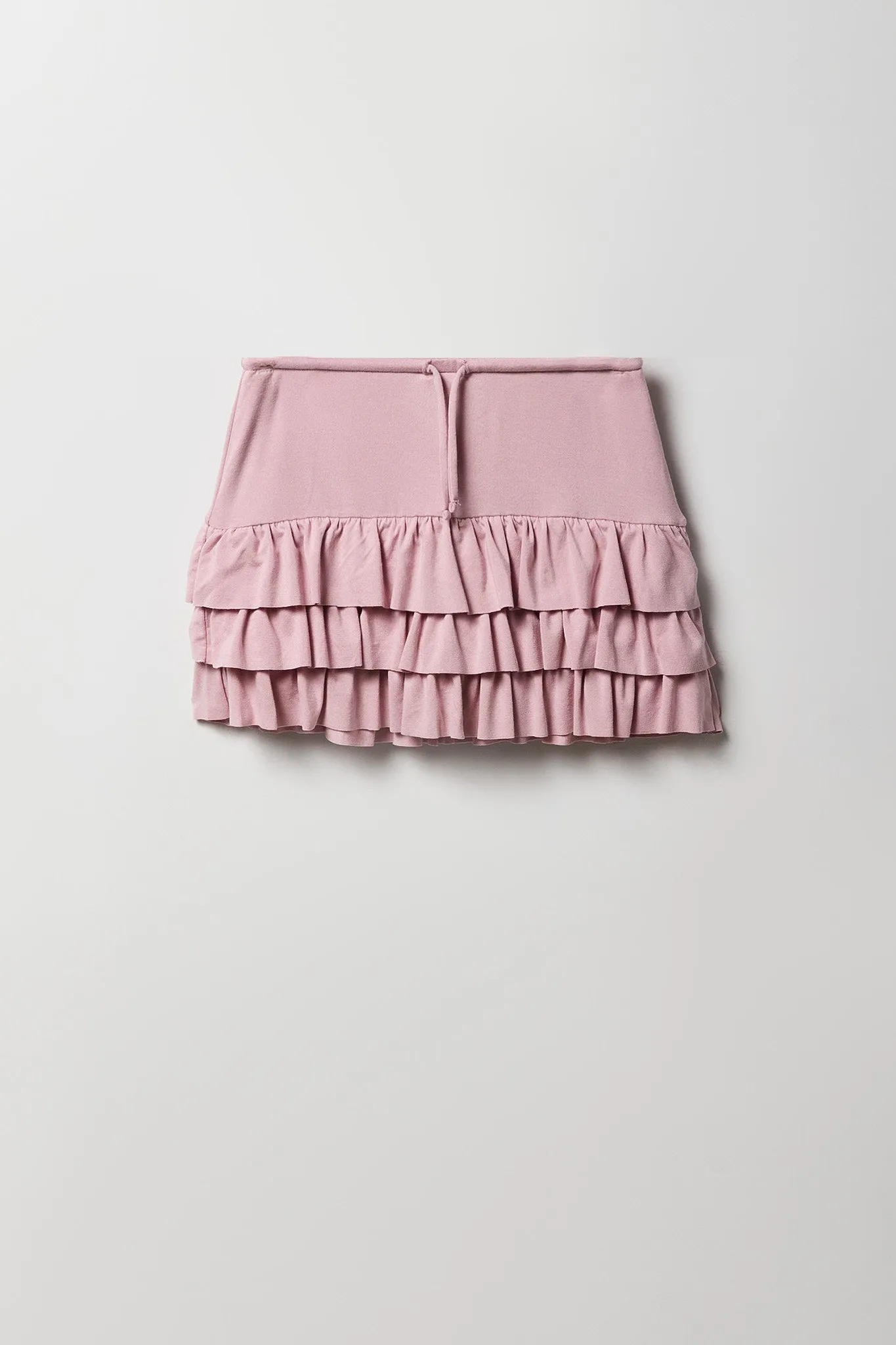 Girls Jersey Ruffled Skort sold by Urban Planet