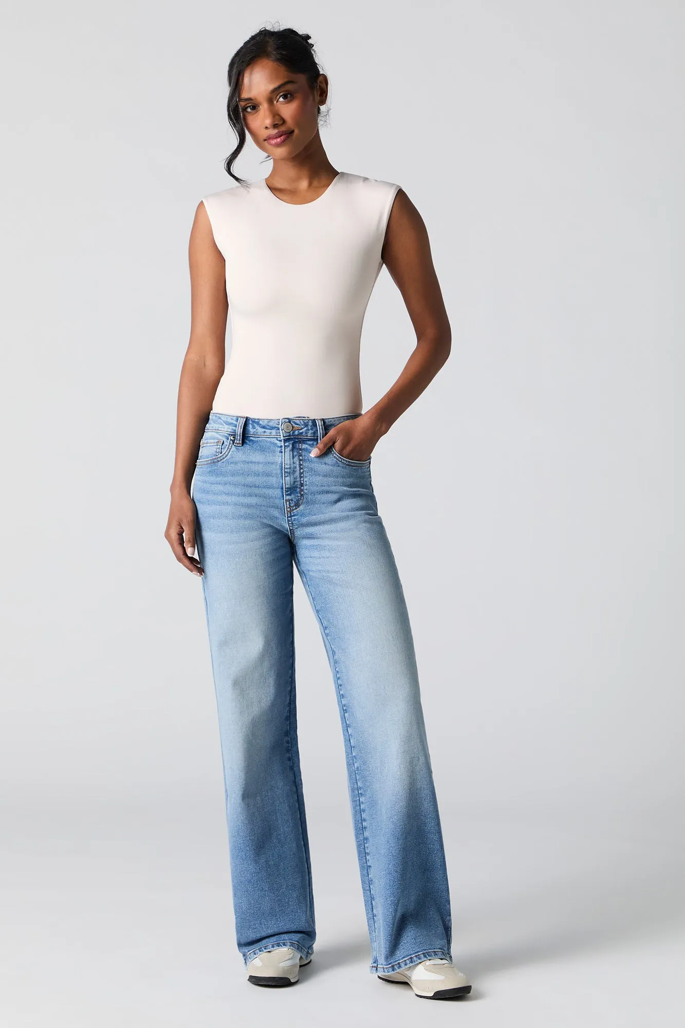 Contour Cap Sleeve Bodysuit sold by Urban Planet product image thumbnail 3