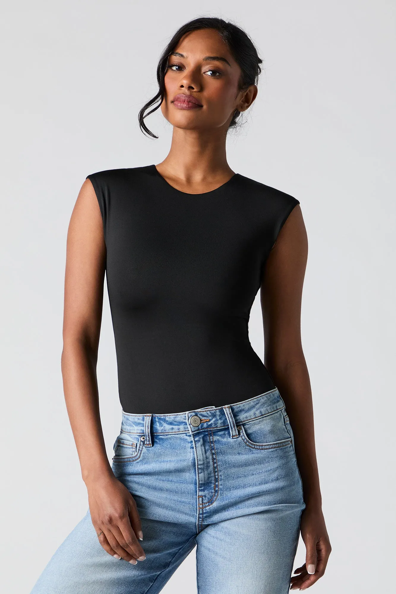 Contour Cap Sleeve Bodysuit sold by Urban Planet product image thumbnail 5