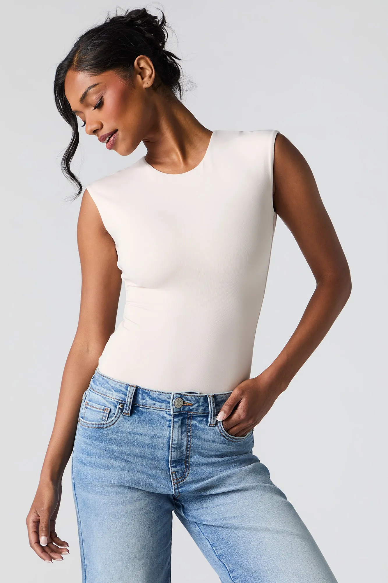 Contour Cap Sleeve Bodysuit sold by Urban Planet