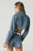Blouson de style camionneur en denim avec pierres du Rhin sold by Urban Planet