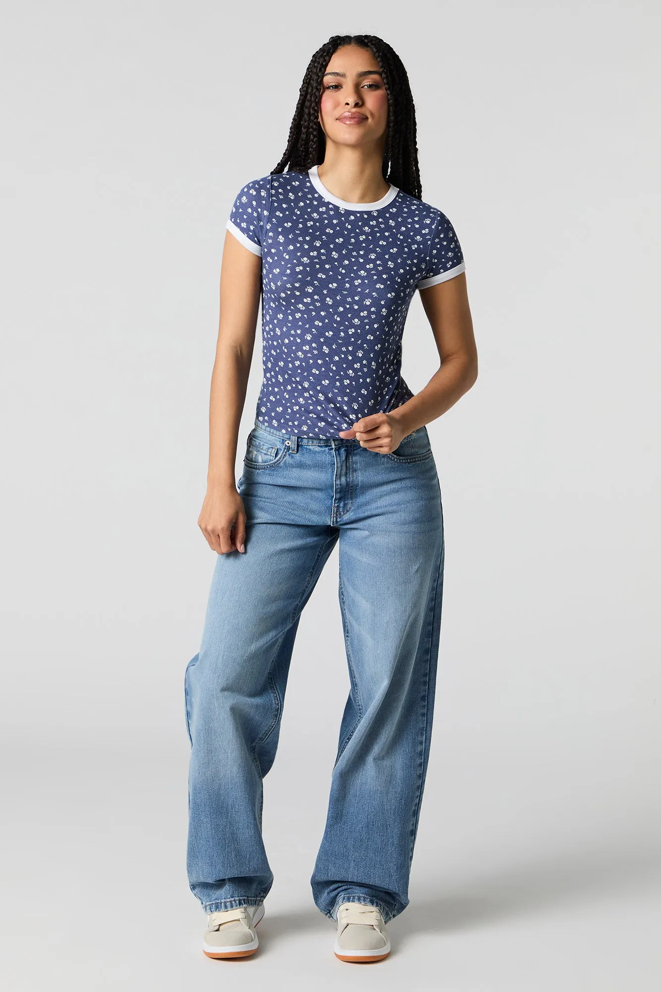 Ribbed Ringer T-Shirt sold by Urban Planet product image thumbnail 3