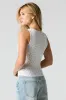 Ribbed Scoop Neck Tank sold by Urban Planet