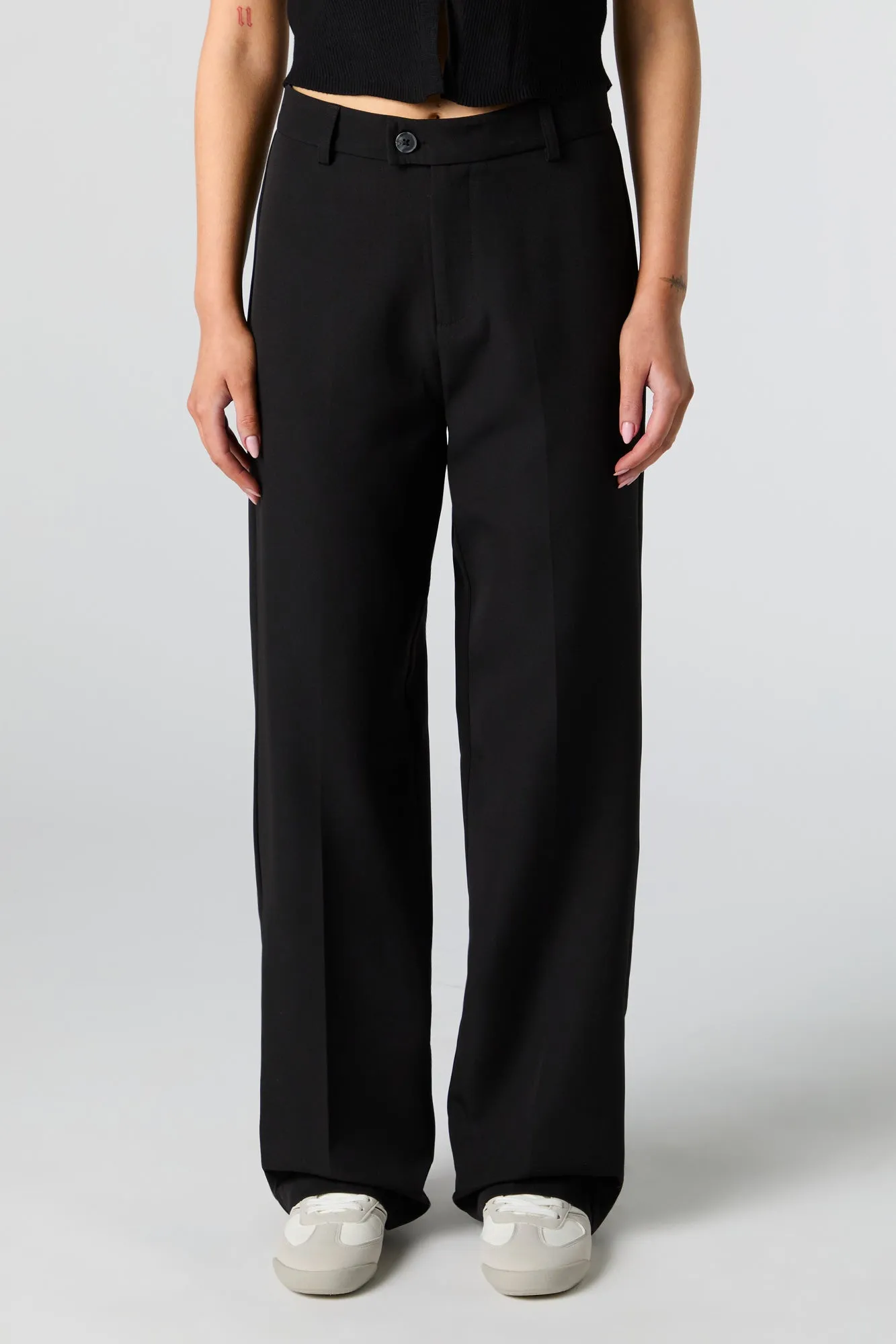 Pantalon habillé à jambe droite plissé sold by Urban Planet product image thumbnail 5