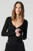 Ribbed Button-Up Long Sleeve Cardigan sold by Urban Planet
