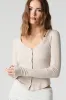 Ribbed Button-Up Long Sleeve Cardigan sold by Urban Planet
