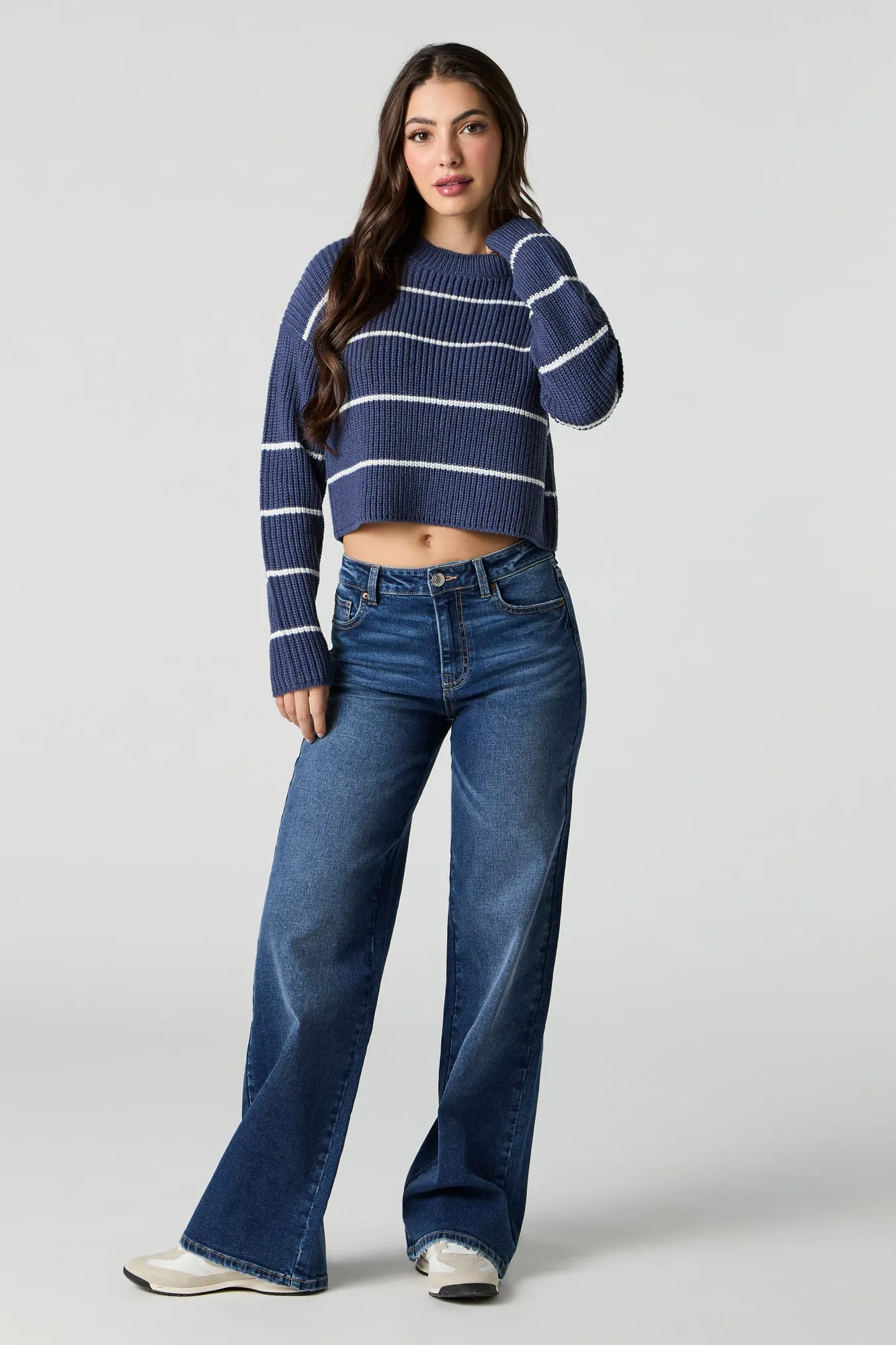 Striped Boxy Sweater sold by Urban Planet product image thumbnail 3
