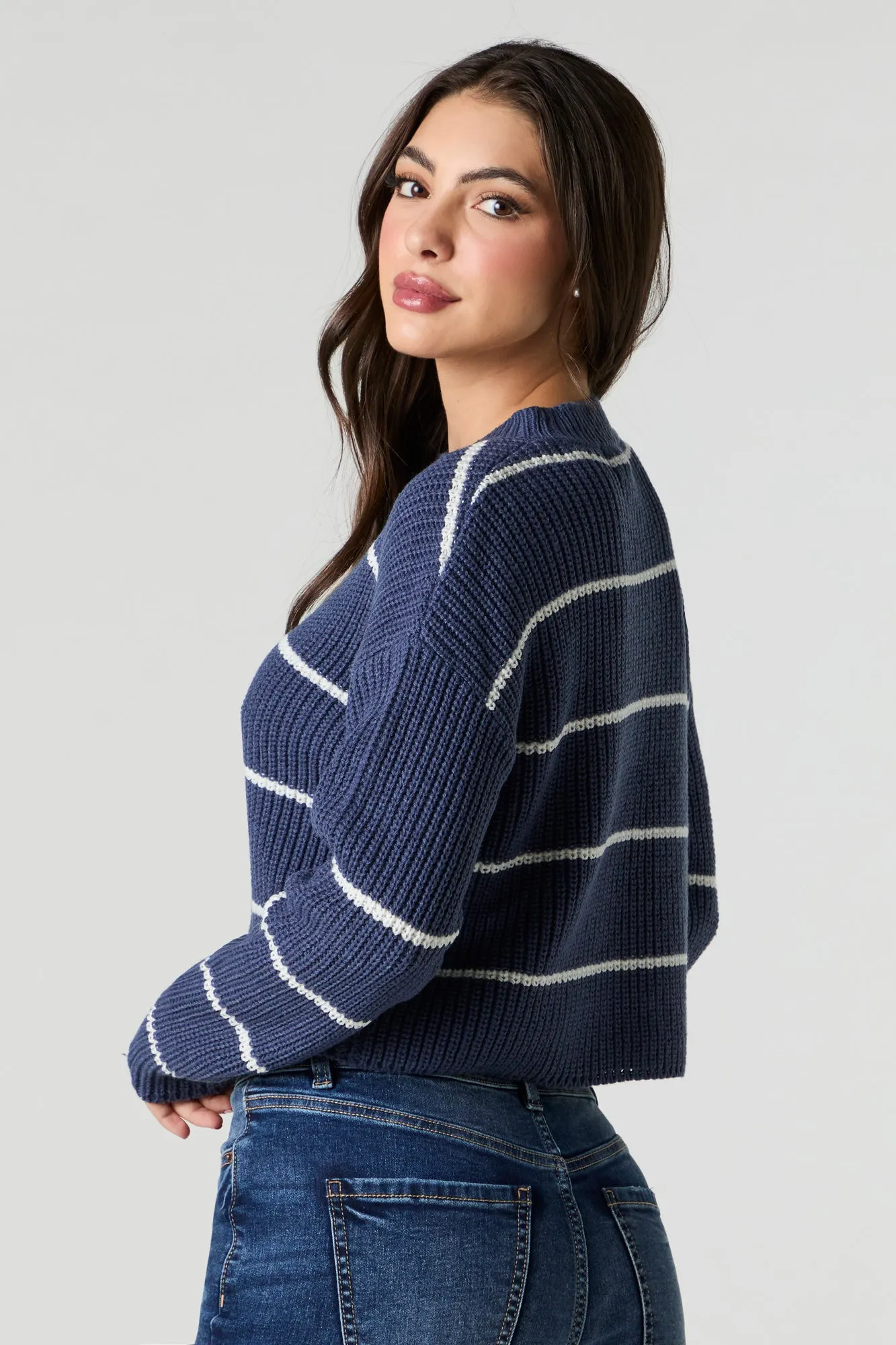 Striped Boxy Sweater sold by Urban Planet product image thumbnail 2