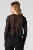 Chiffon Self-Tie Long Sleeve Flyaway Top sold by Urban Planet