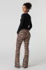 Pantalon évasé doux imprimé à taille repliée sold by Urban Planet