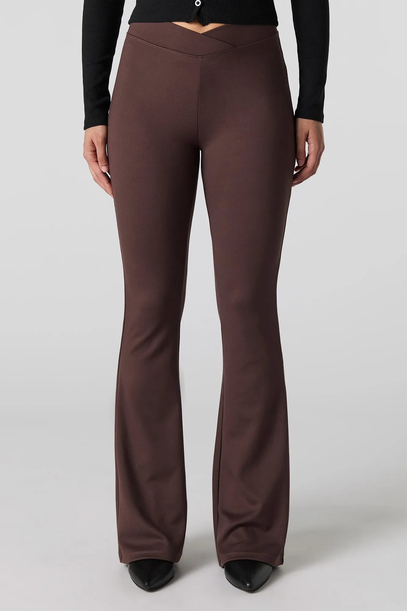 Soft Foldover Waist Flare Pant sold by Urban Planet product image thumbnail 2