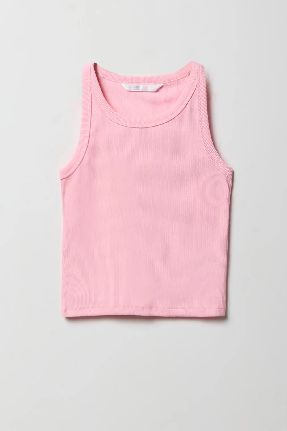 Girls Ribbed High Neck Tank sold by Urban Planet