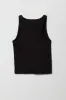 Girls Ribbed High Neck Tank sold by Urban Planet