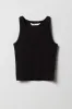 Girls Ribbed High Neck Tank sold by Urban Planet