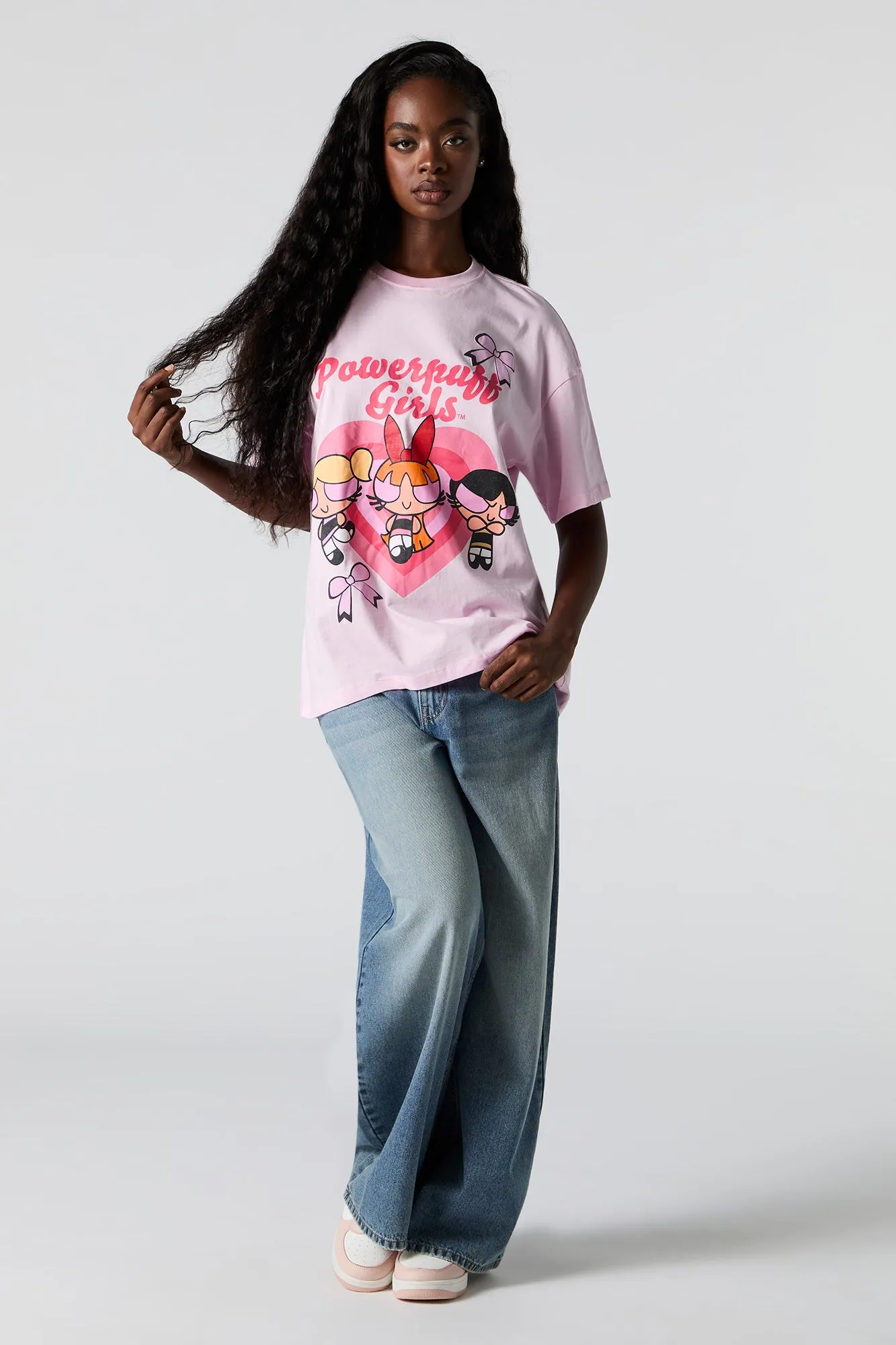 T-shirt coupe garçonne à imprimé Powerpuff Girls sold by Urban Planet product image thumbnail 3