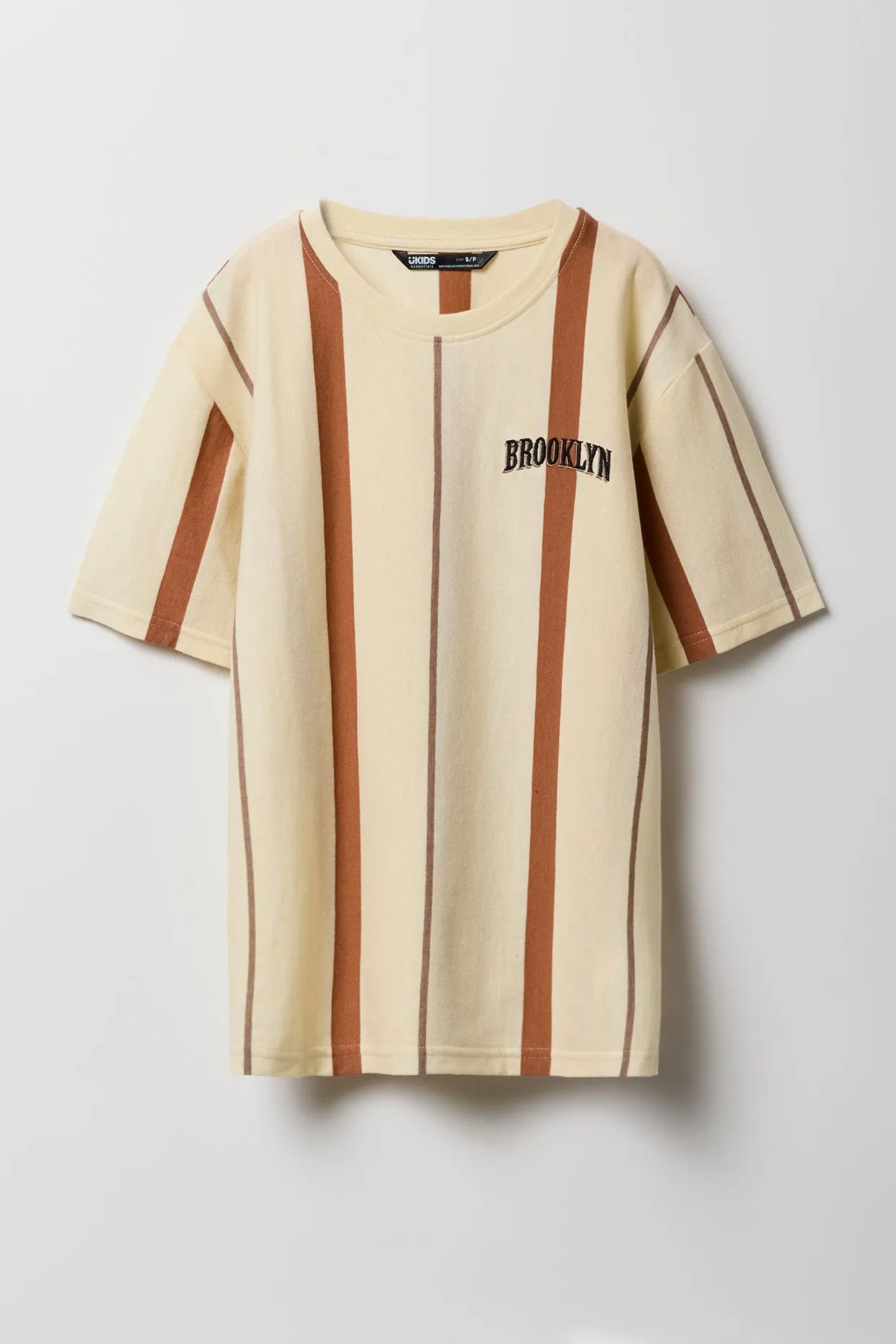 Boys City Embroidered Striped T-Shirt sold by Urban Planet product image thumbnail 3