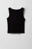 Girls Ribbed Henley Tank sold by Urban Planet