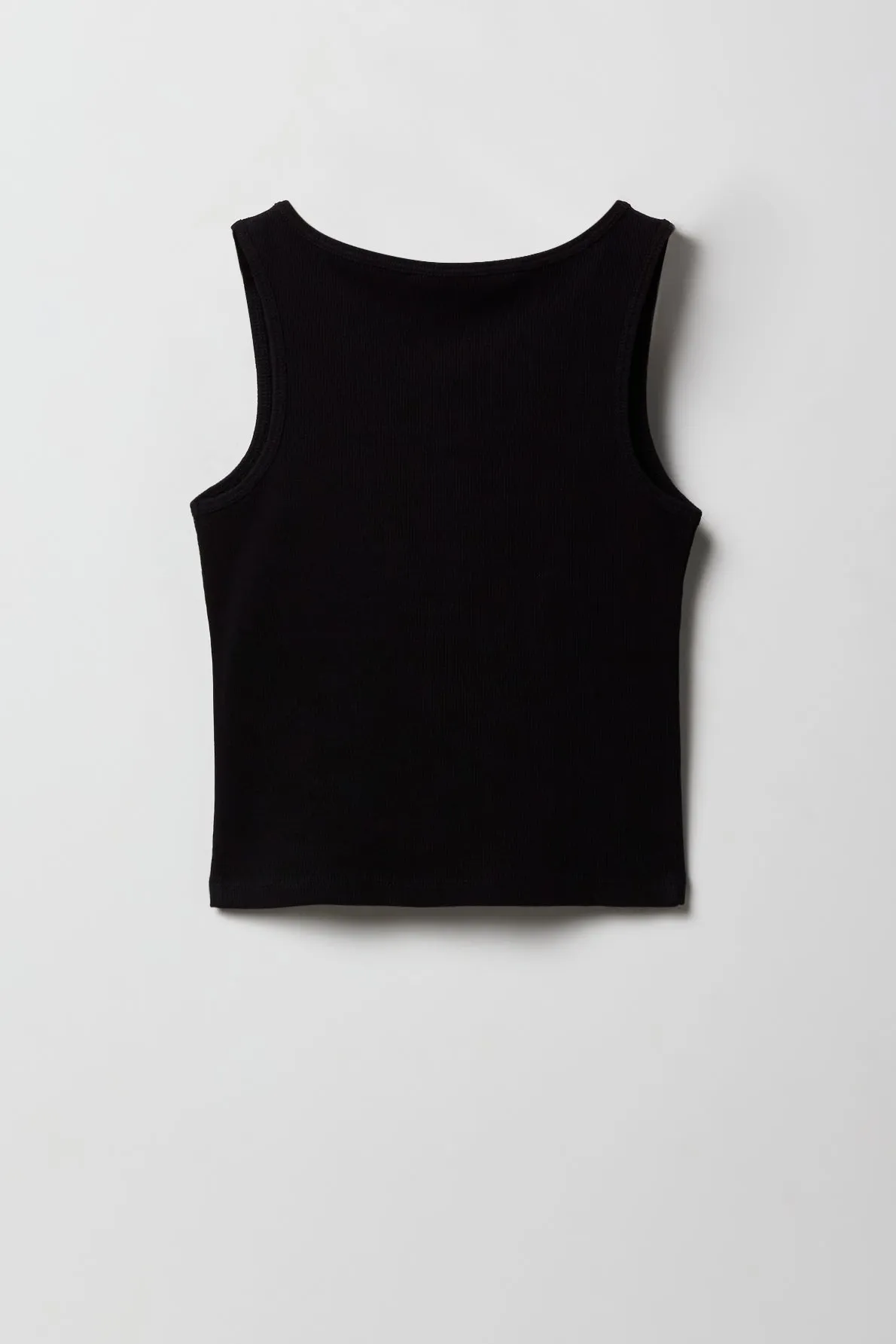 Girls Ribbed Henley Tank sold by Urban Planet product image thumbnail 4