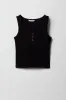 Girls Ribbed Henley Tank sold by Urban Planet