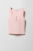Girls Ribbed Henley Tank sold by Urban Planet