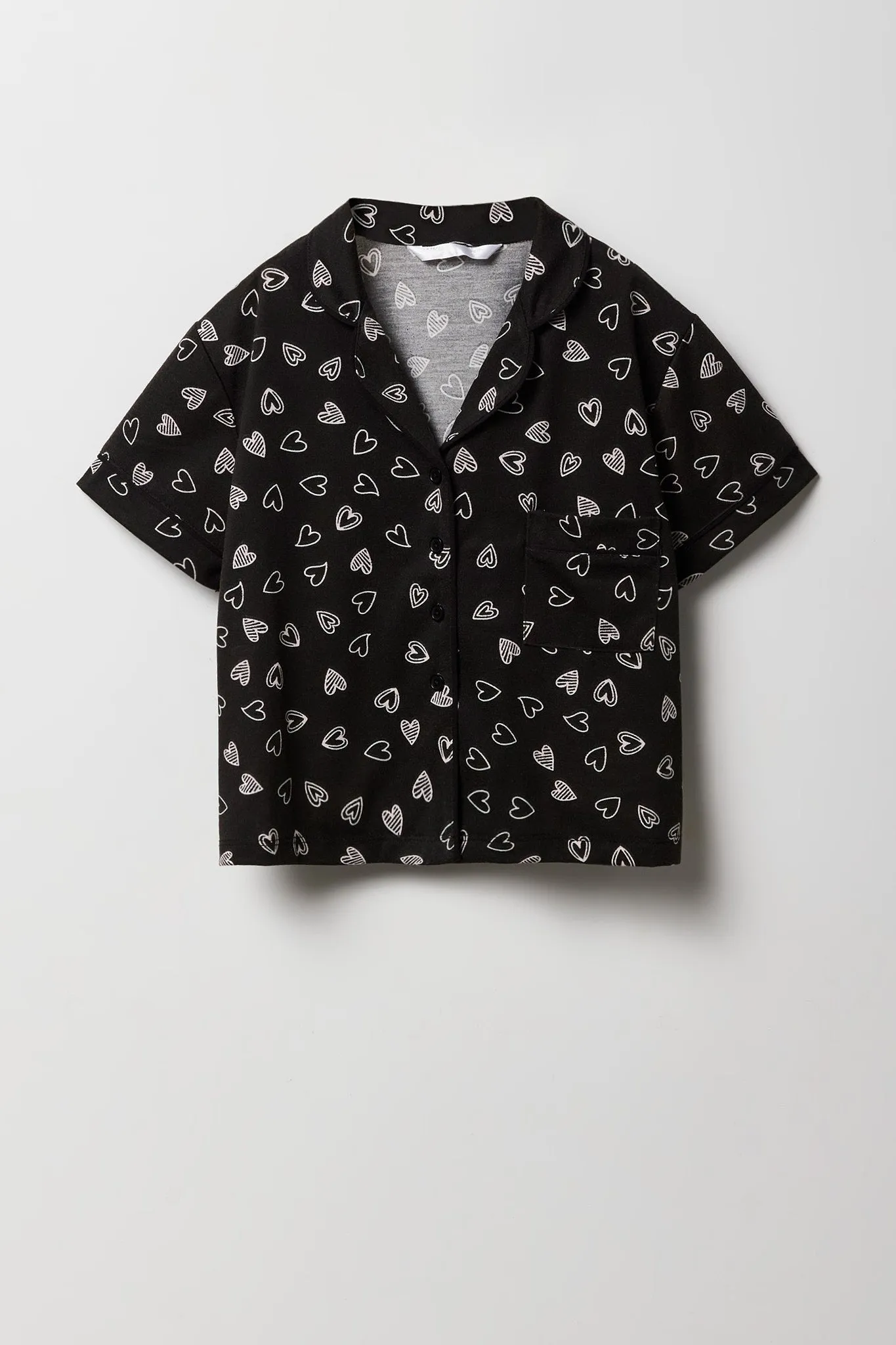 Ensemble pyjama avec haut boutonné et pantalon pour fille sold by Urban Planet product image thumbnail 2