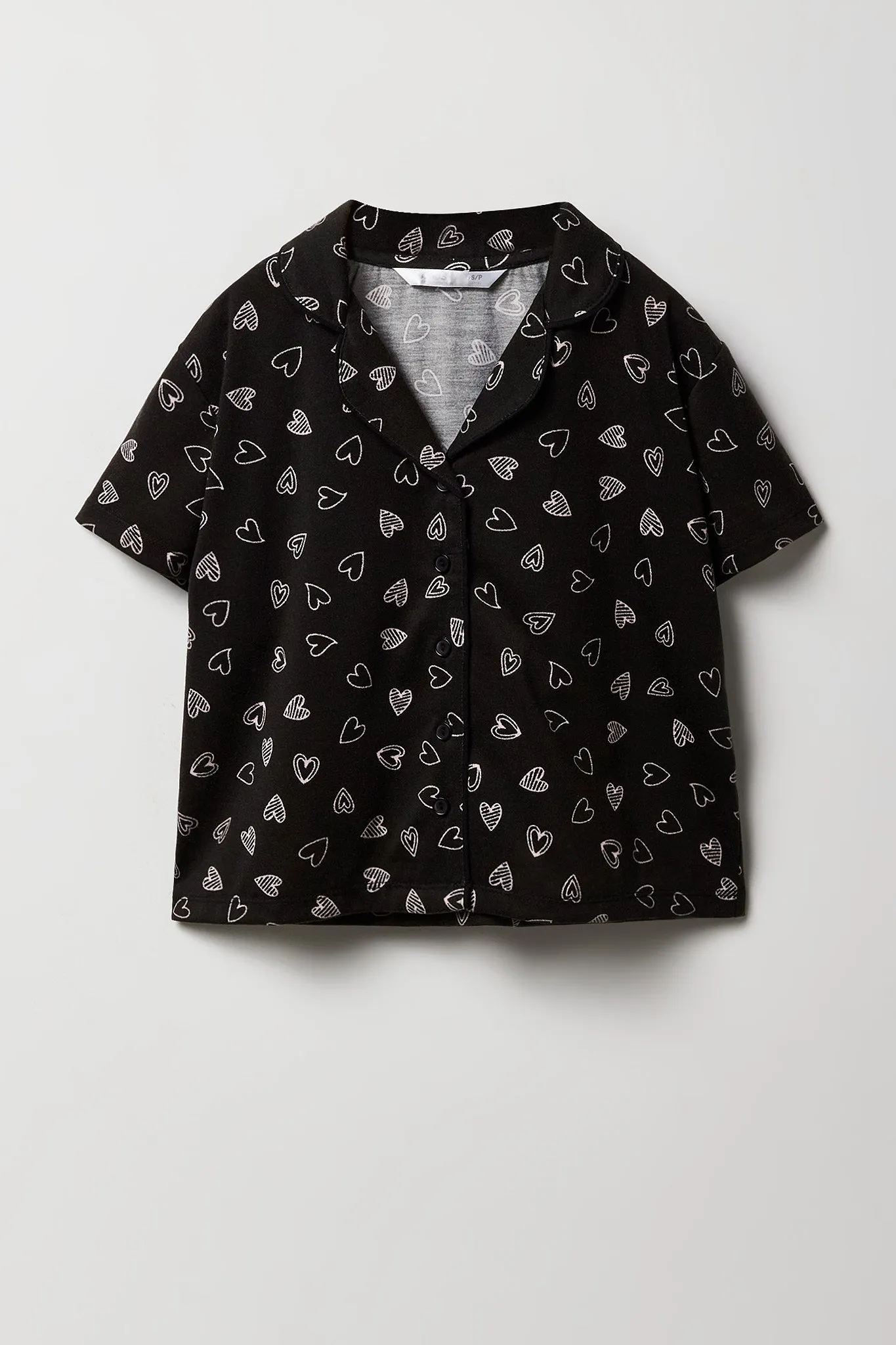 Ensemble pyjama avec haut boutonné et short pour fille sold by Urban Planet product image thumbnail 2