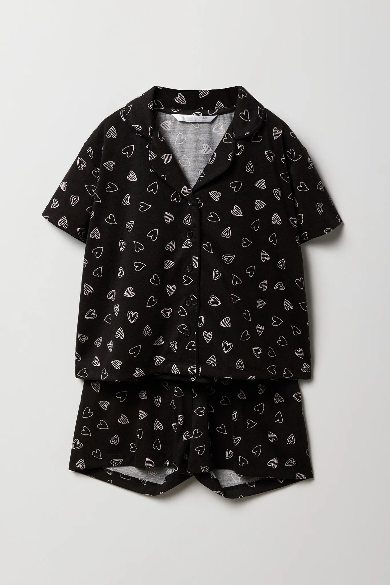 Ensemble pyjama avec haut boutonné et short pour fille sold by Urban Planet