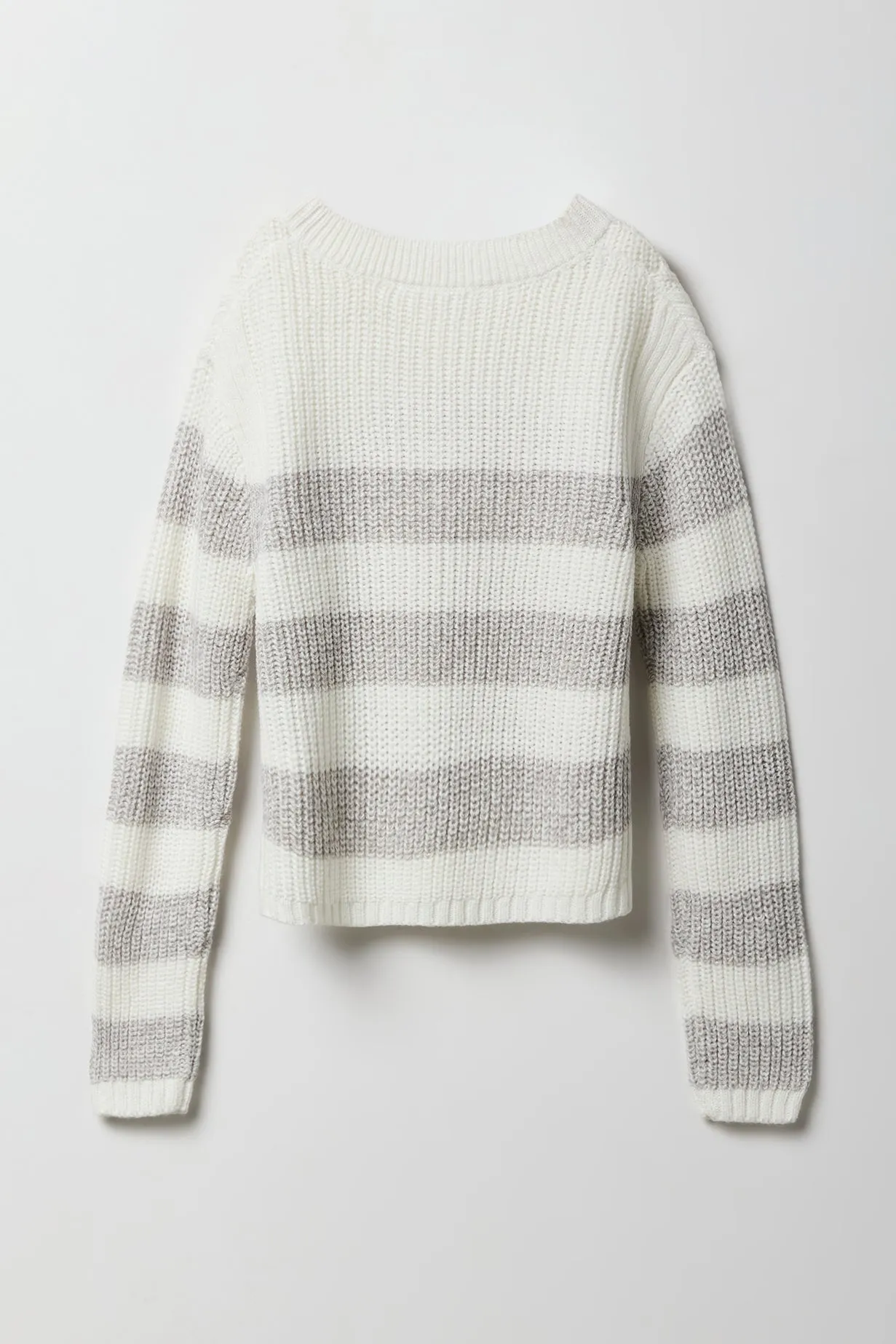 Chandail en tricot rayé à enolure en V pour fille sold by Urban Planet product image thumbnail 4