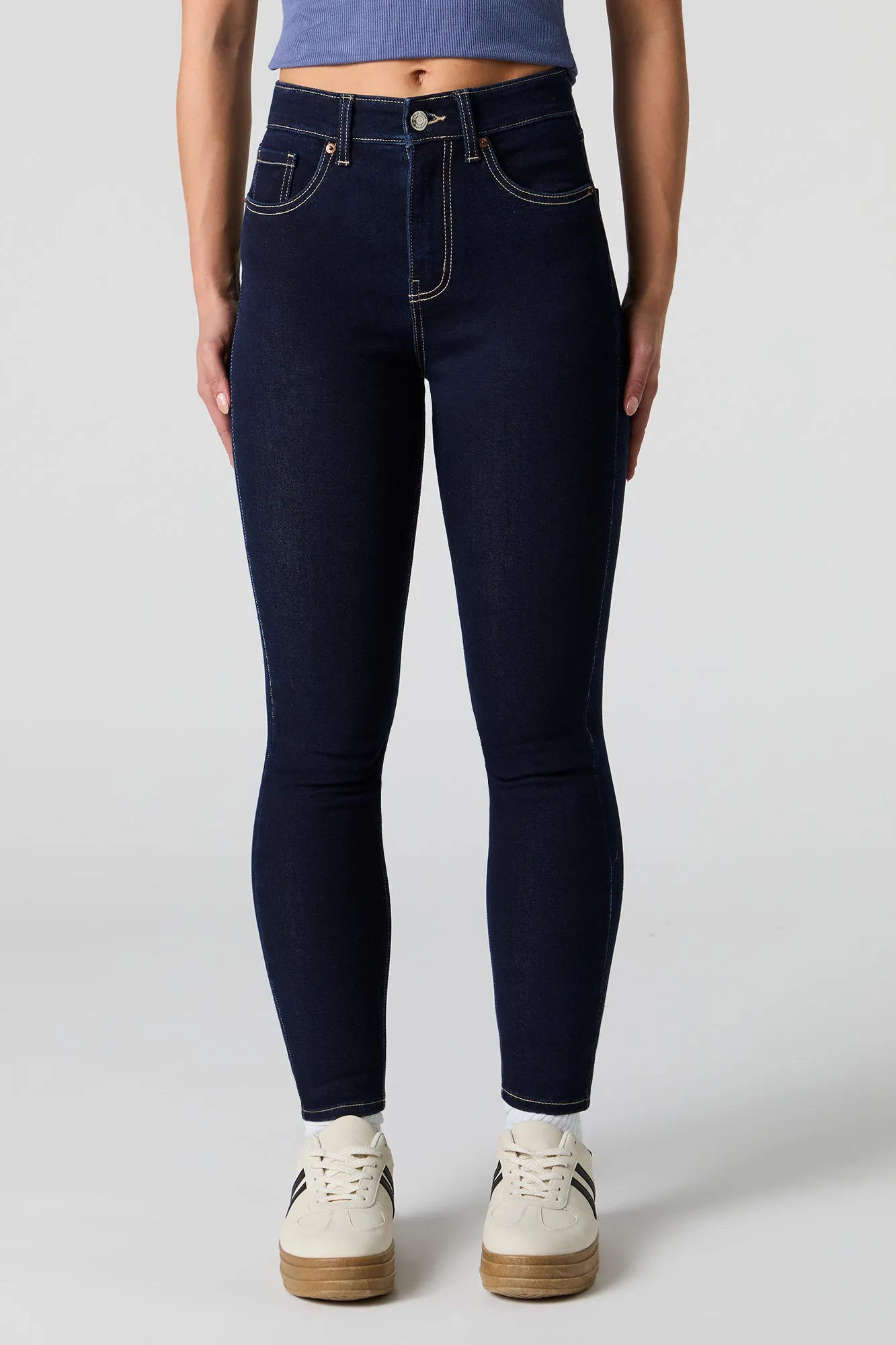 High Rise Skinny Rinse Jean sold by Urban Planet product image thumbnail 2