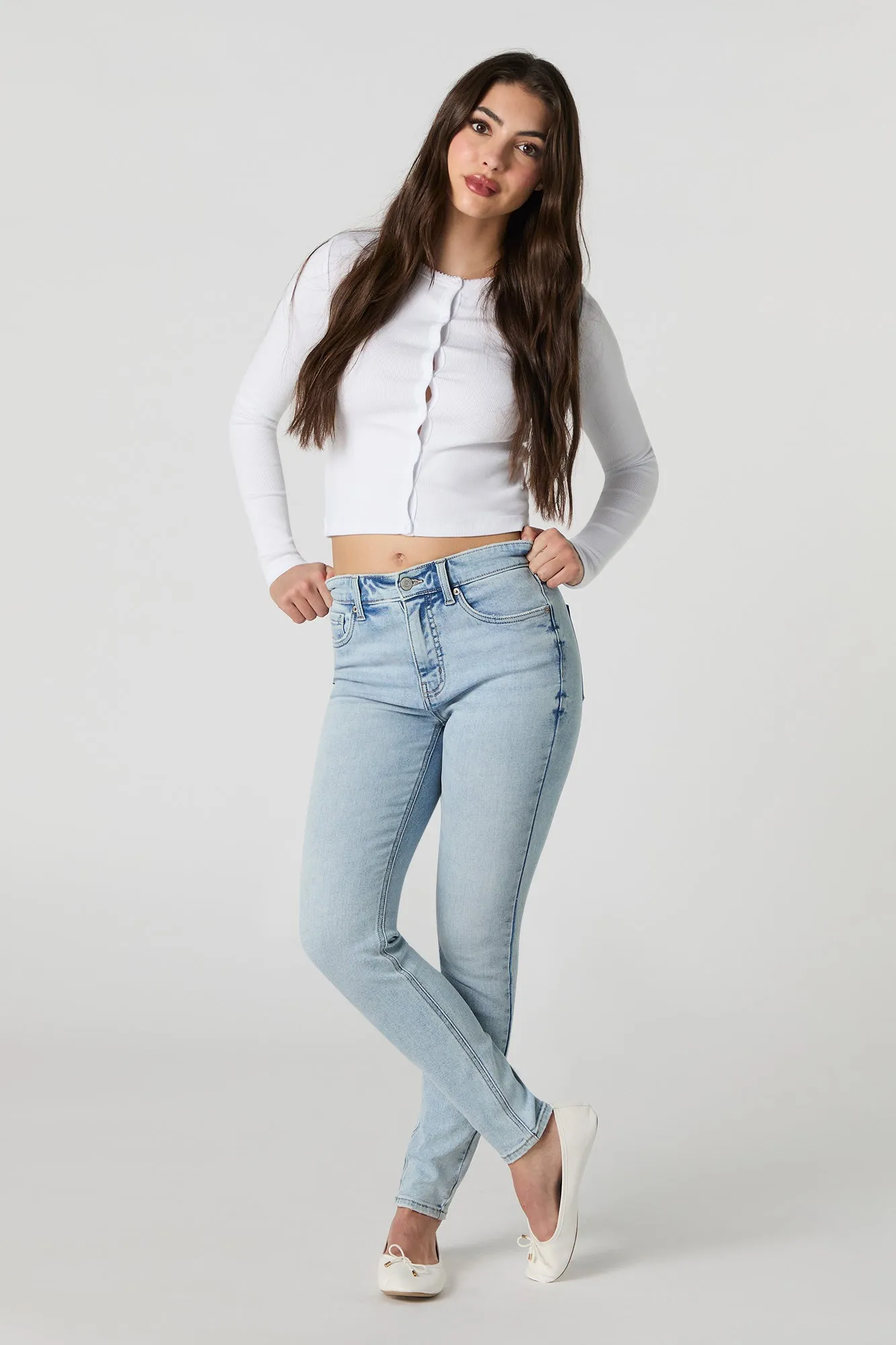 High Rise Skinny Light Jean sold by Urban Planet