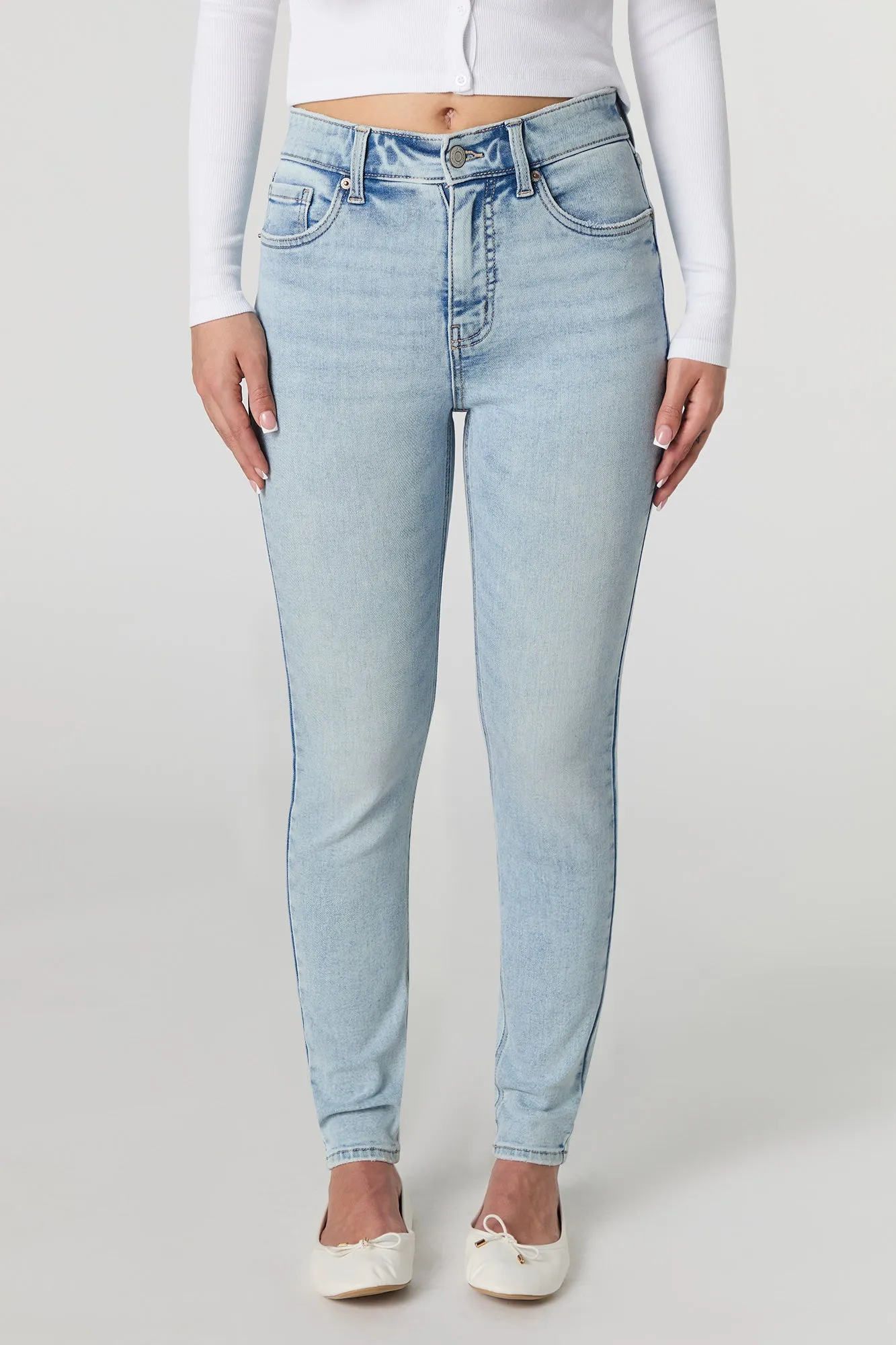 High Rise Skinny Light Jean sold by Urban Planet product image thumbnail 2