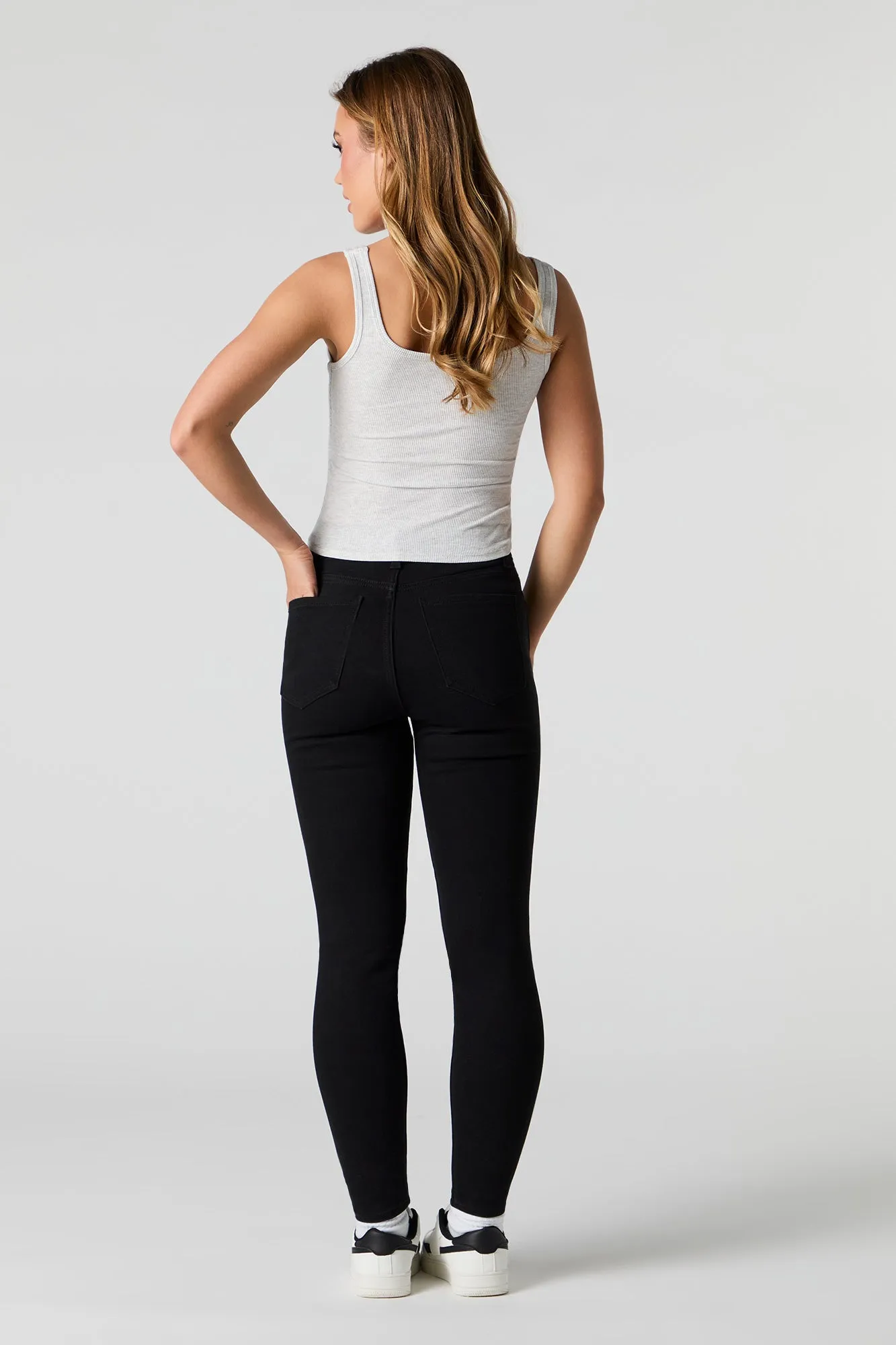 High Rise Skinny Black Jean sold by Urban Planet product image thumbnail 3