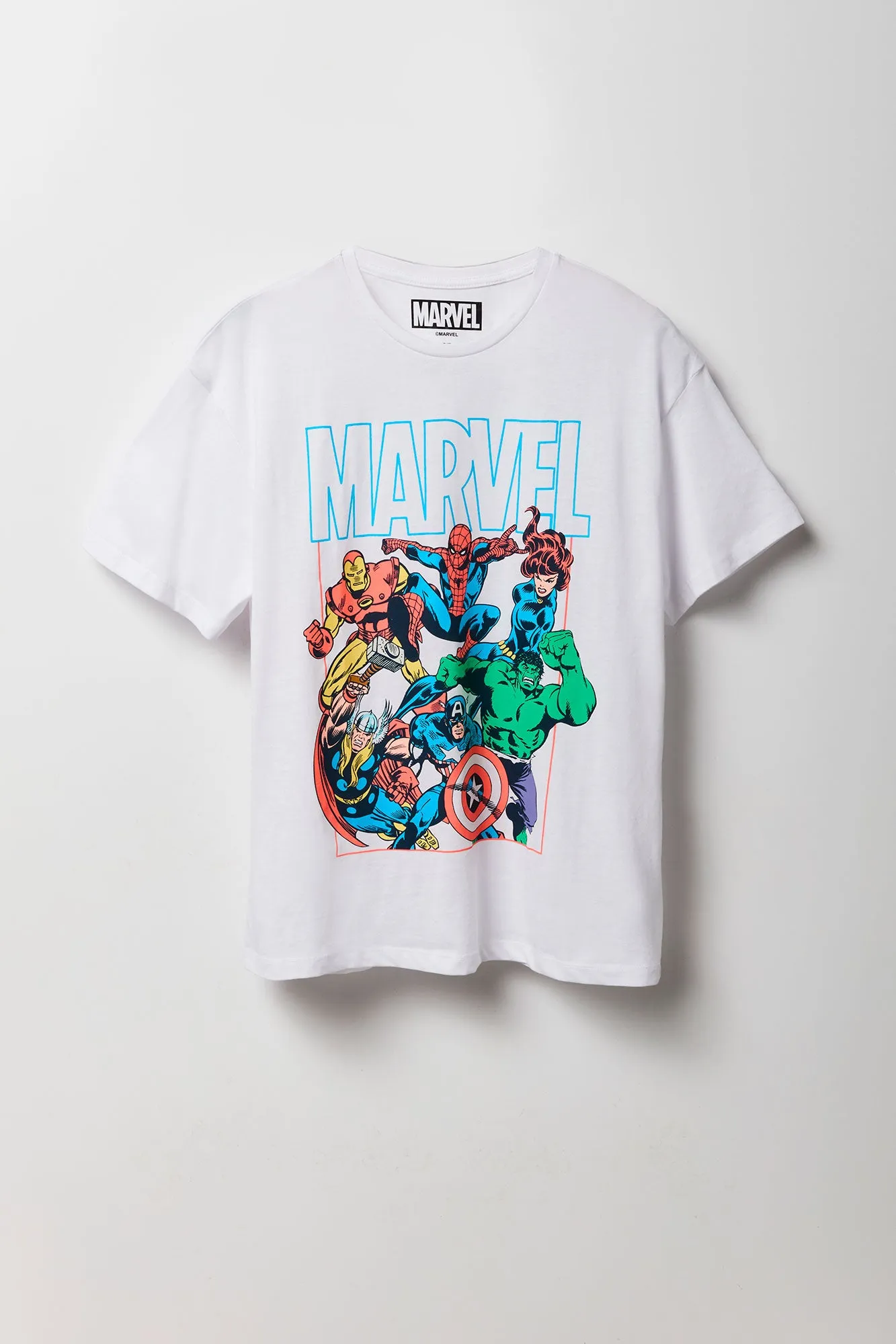 Marvel Graphic Boyfriend T-Shirt sold by Urban Planet product image thumbnail 4