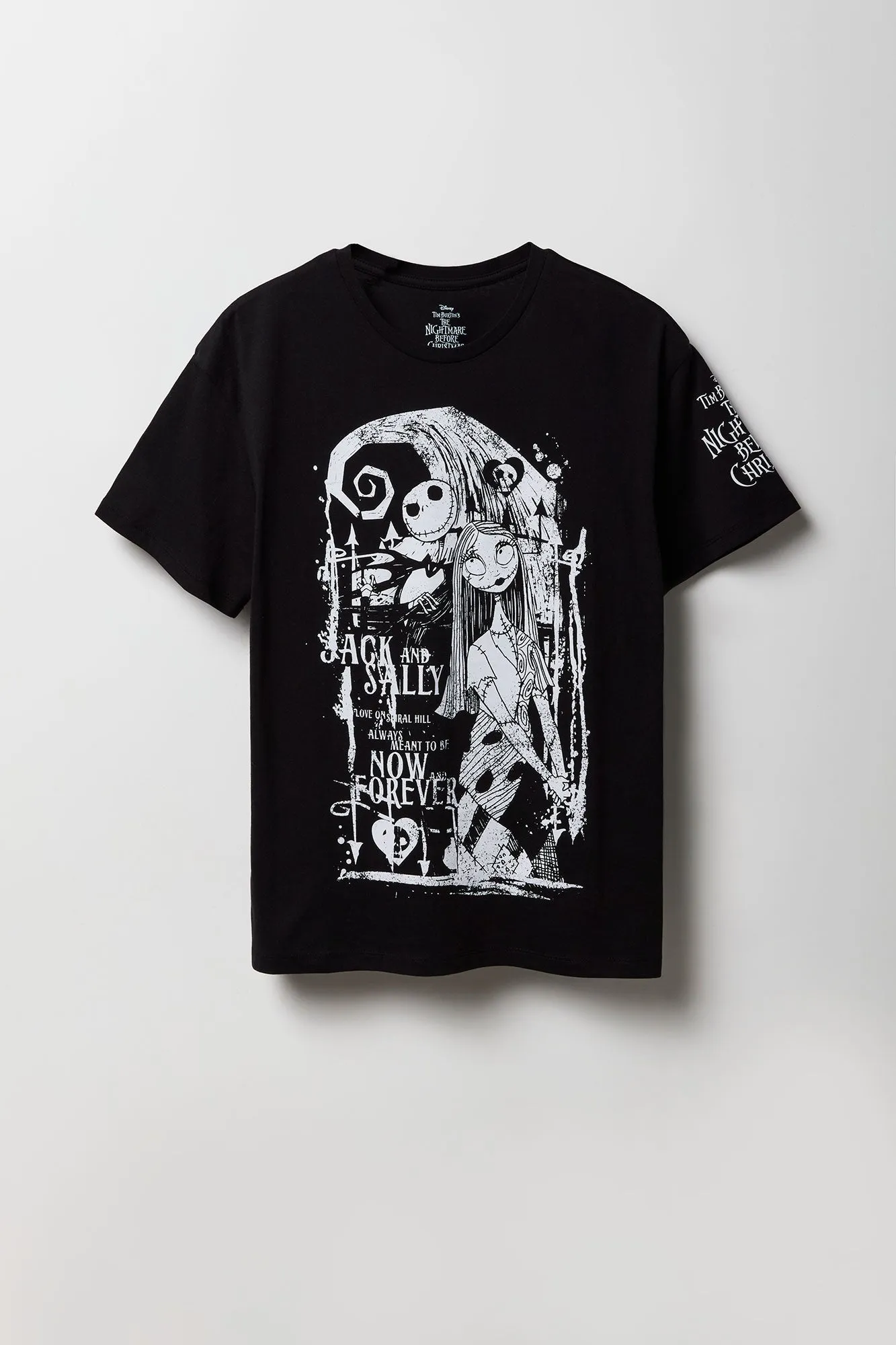 Jack & Sally Graphic Boyfriend T-Shirt sold by Urban Planet product image thumbnail 4