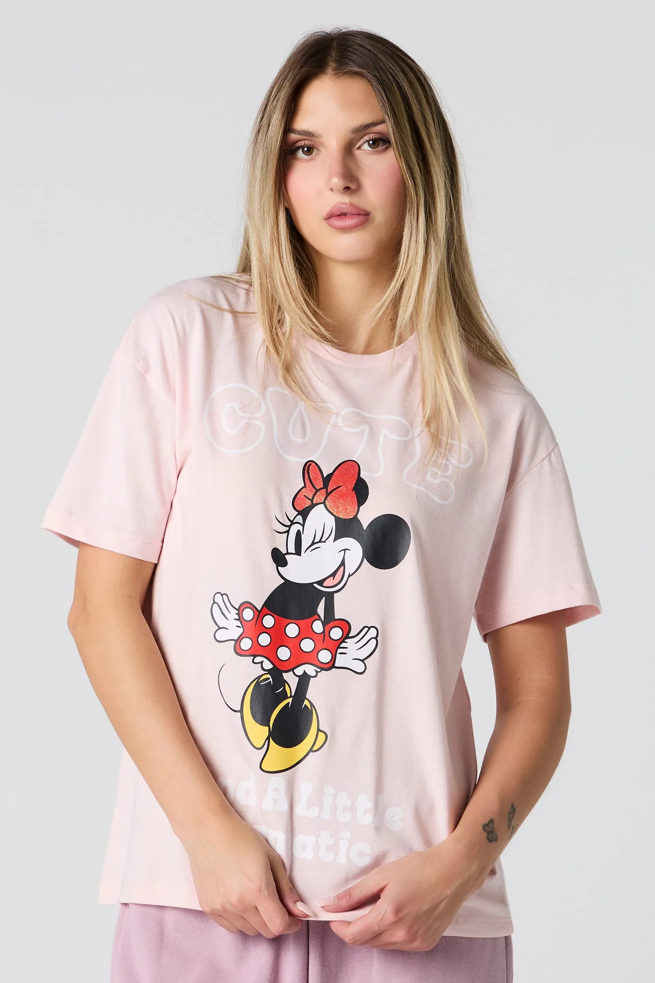 Minnie Mouse Graphic Boyfriend T-Shirt sold by Urban Planet