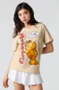 Garfield Graphic Boyfriend T-Shirt sold by Urban Planet