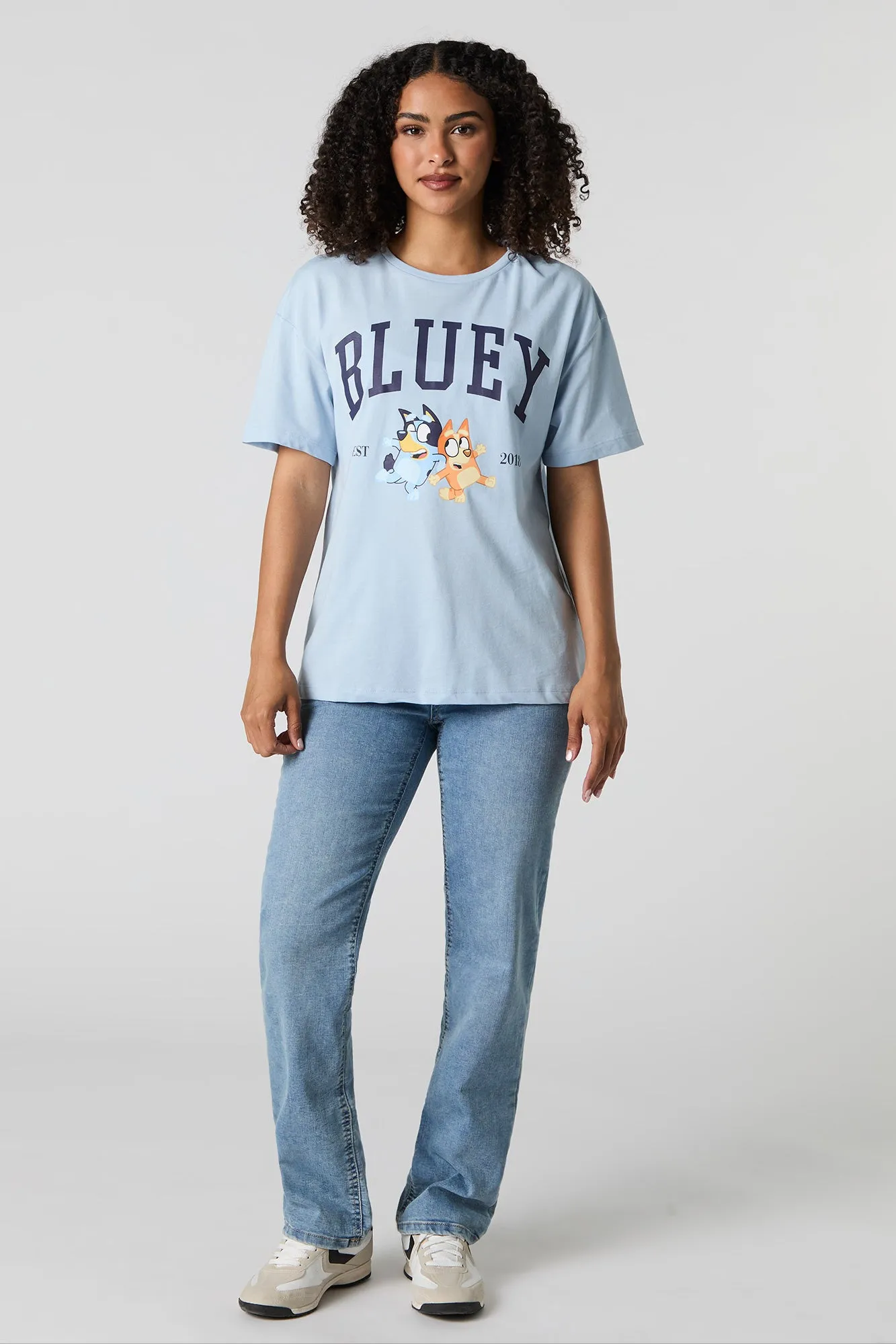 T-shirt coupe garçonne à imprimé Bluey sold by Urban Planet product image thumbnail 3