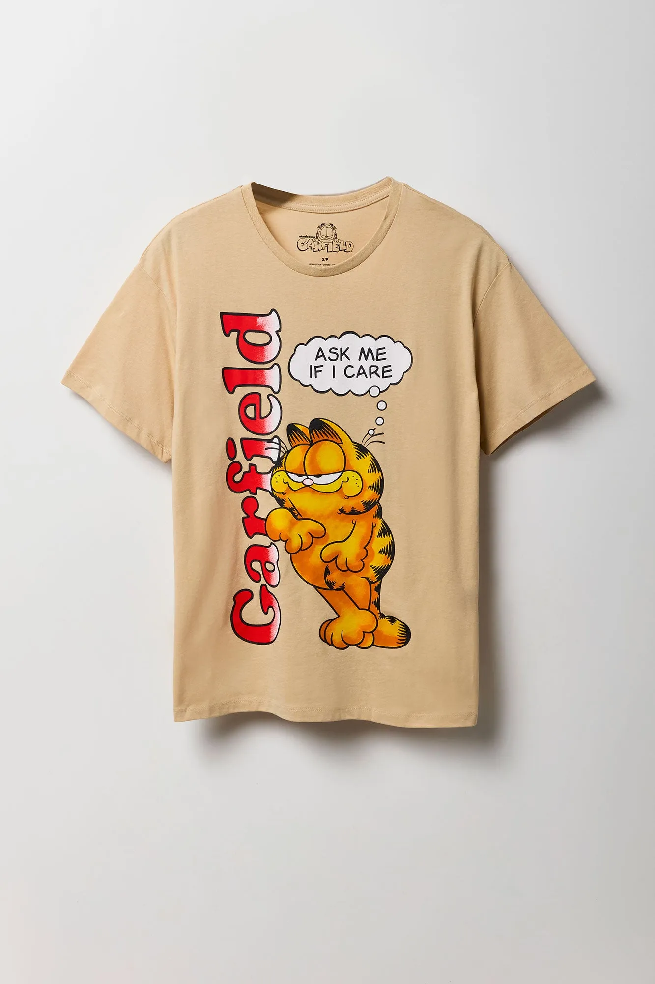 T-shirt coupe garçonne à imprimé Garfield sold by Urban Planet product image thumbnail 4