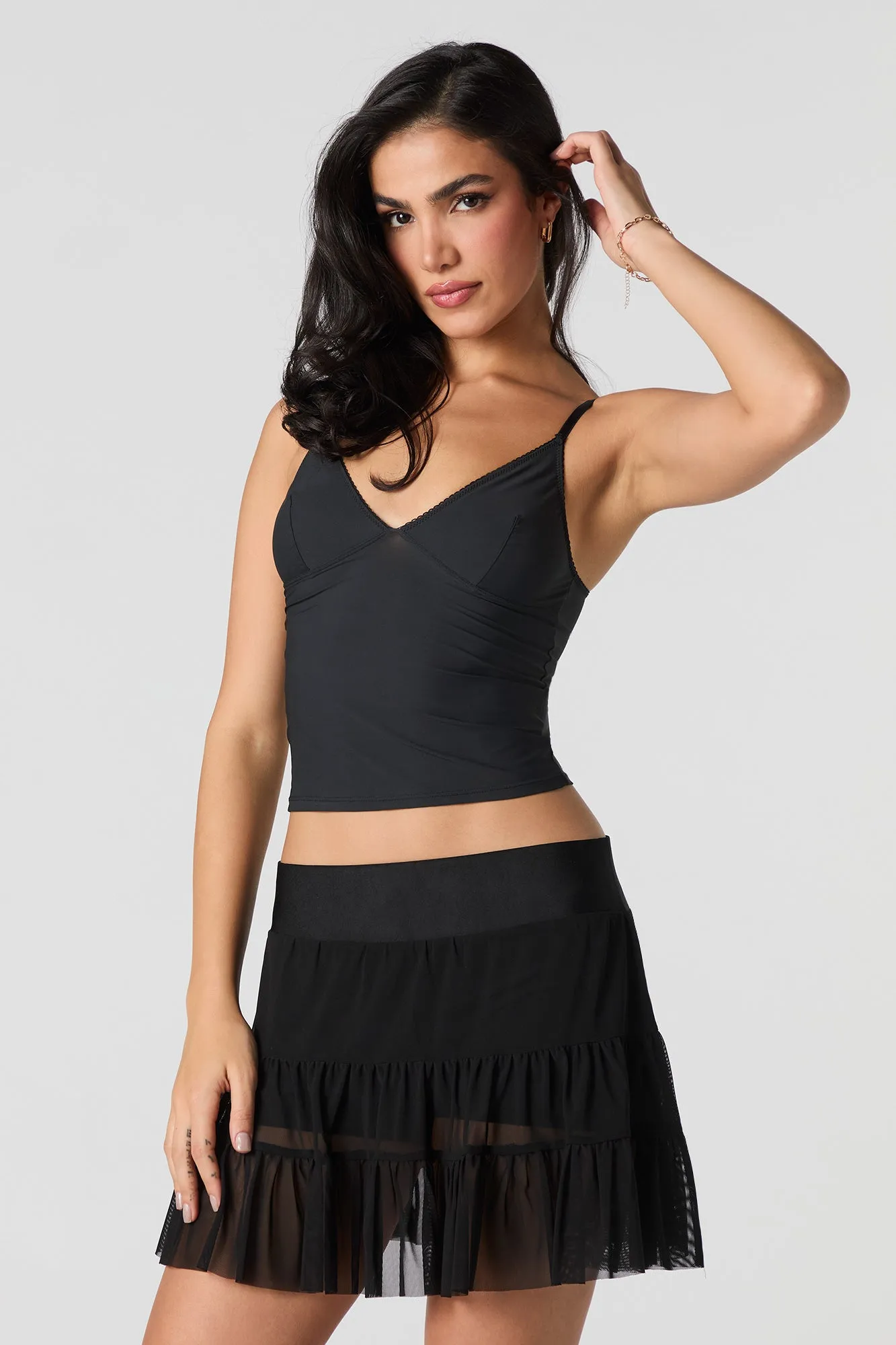 Mesh Mini Skort sold by Urban Planet product image thumbnail 5