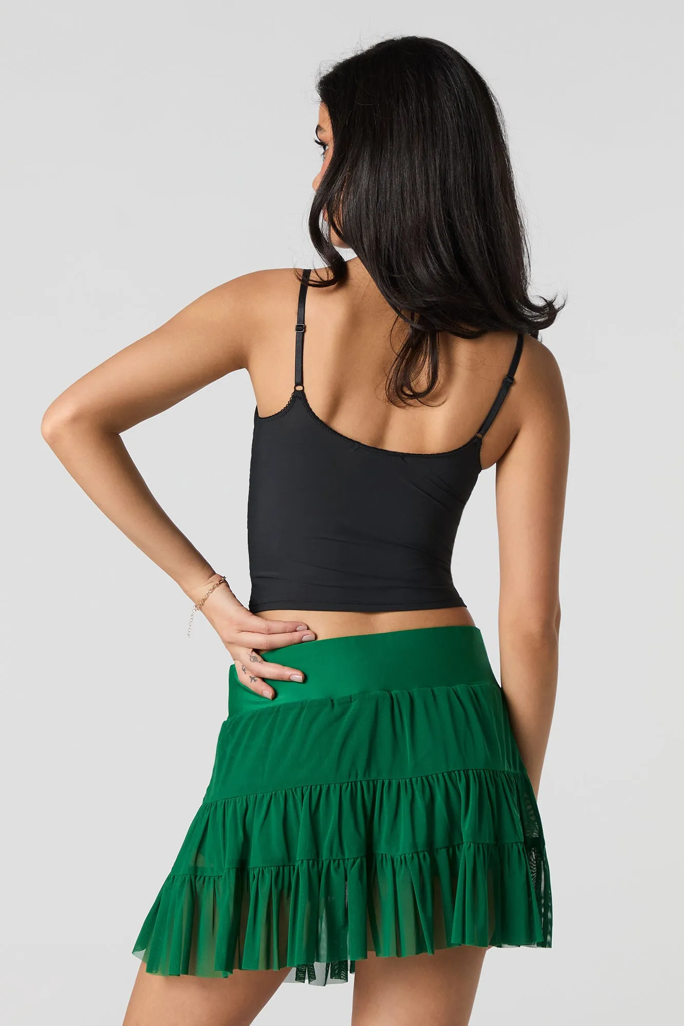 Mesh Mini Skort sold by Urban Planet product image thumbnail 2