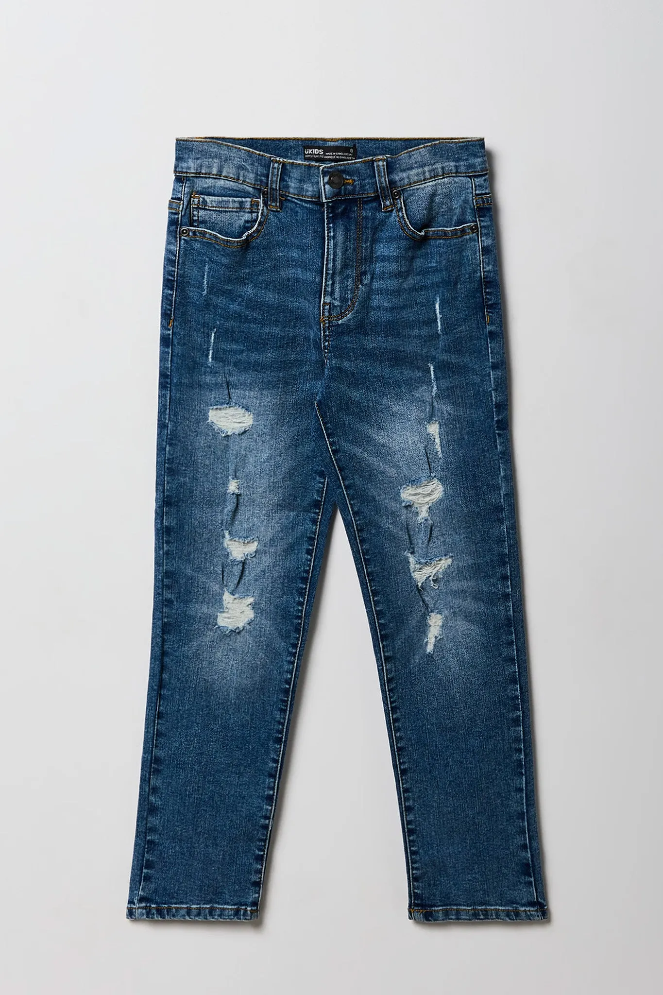 Boys Stretch Distressed Skinny Jean sold by Urban Planet product image thumbnail 5