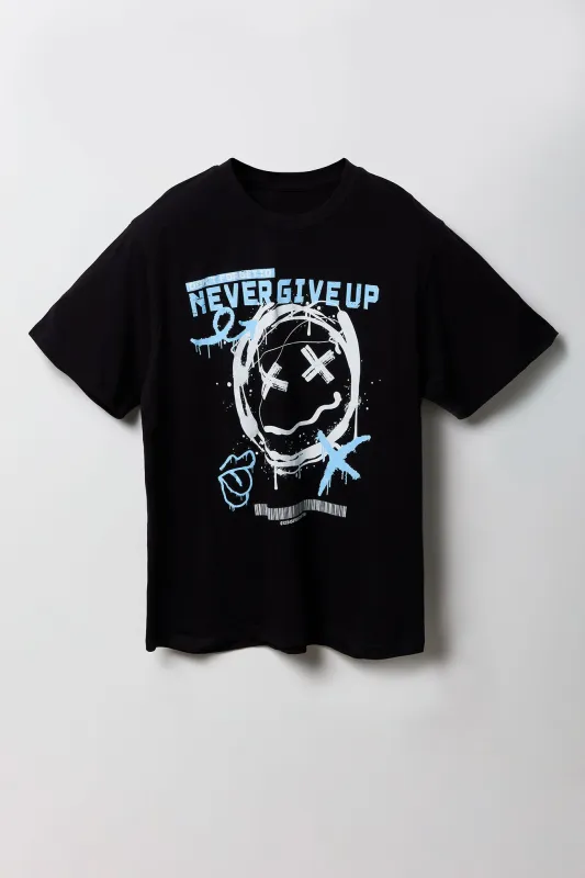 T-shirt à imprimé Never Give Up sold by Urban Planet