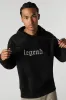 Faux Suede Embroidered Hoodie sold by Urban Planet