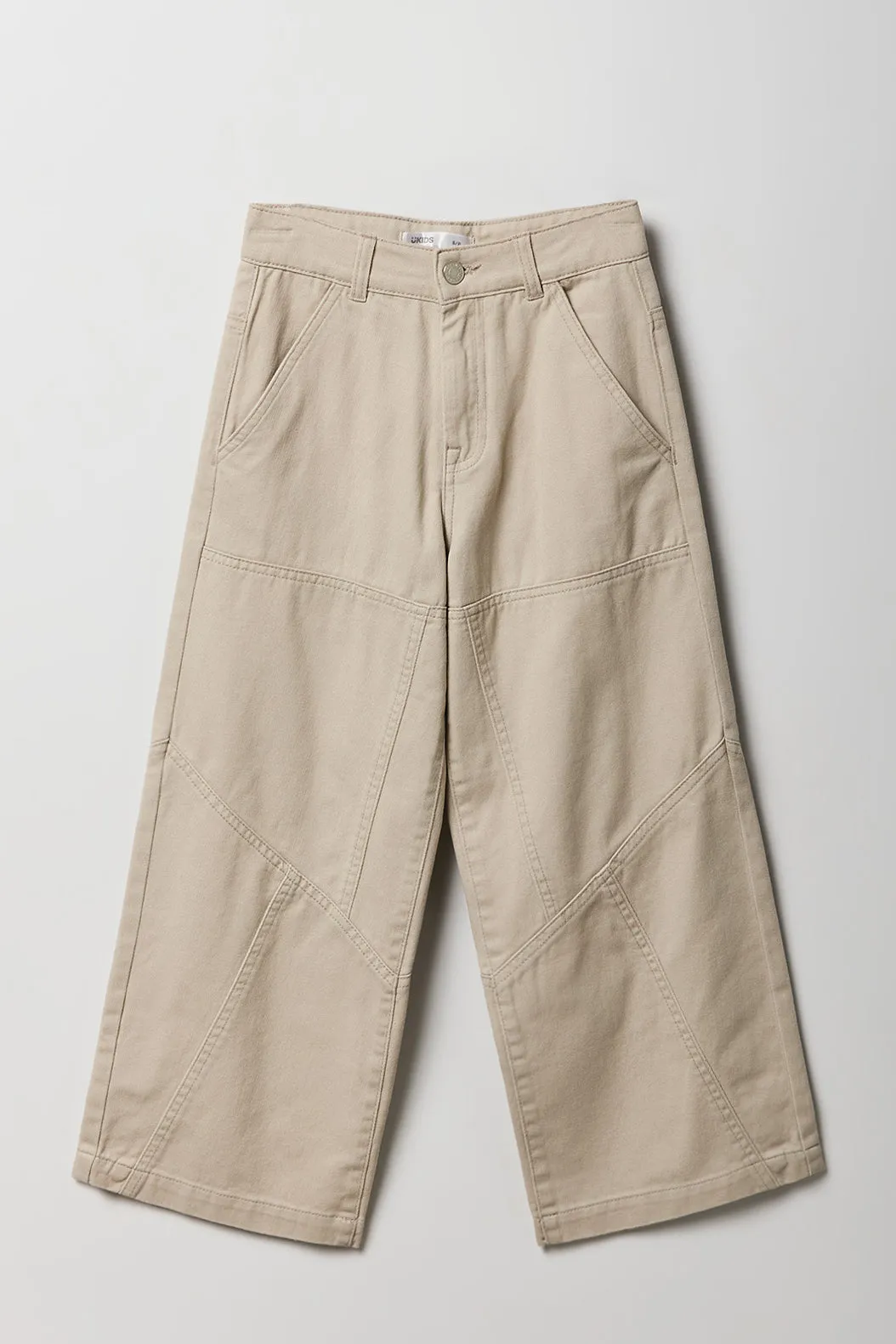 Girls Paneled Baggy Pant sold by Urban Planet