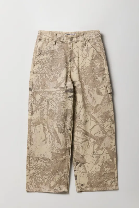 Jean de menuisier baggy à taille basse pour fille sold by Urban Planet