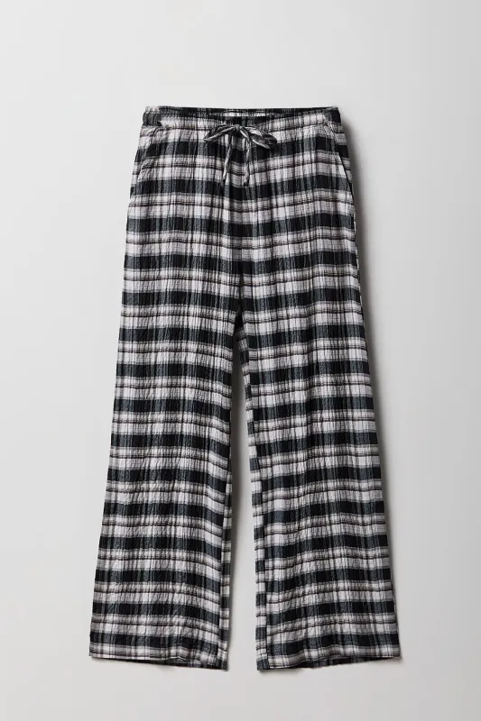 Girls Plaid Flowy Pant sold by Urban Planet