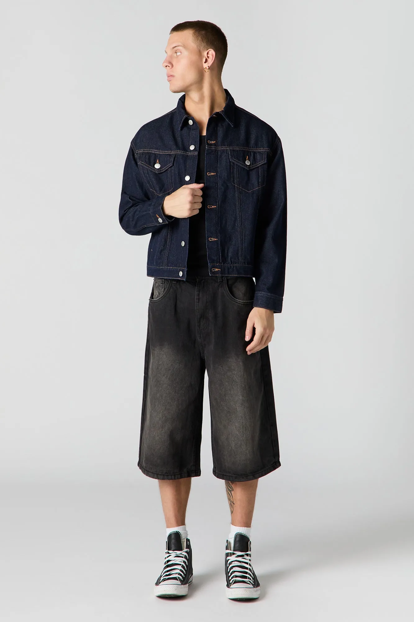 Denim Trucker Jacket sold by Urban Planet product image thumbnail 3