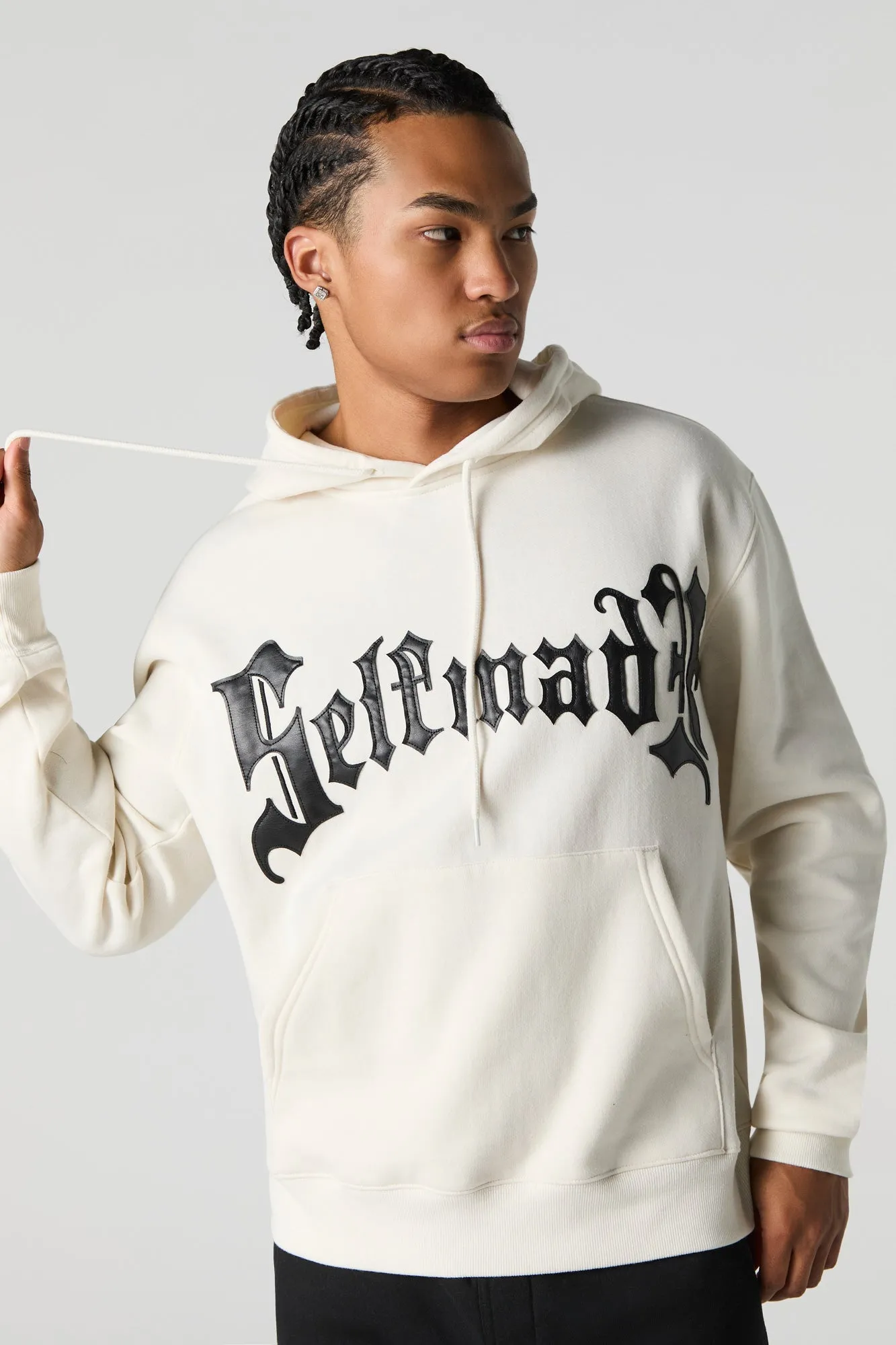 Haut à capuchon en molleton à imprimé HD Self Made sold by Urban Planet product image thumbnail 4