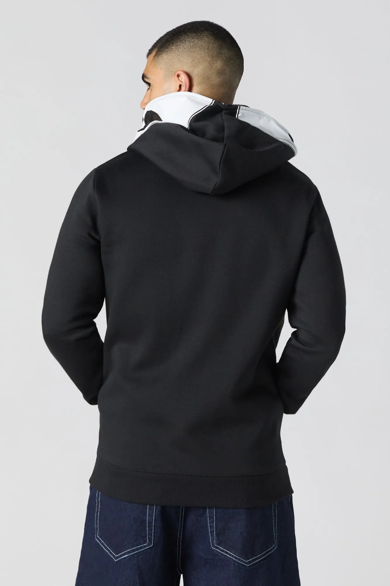Skeleton Graphic Full Zip Fleece Hoodie sold by Urban Planet product image thumbnail 3
