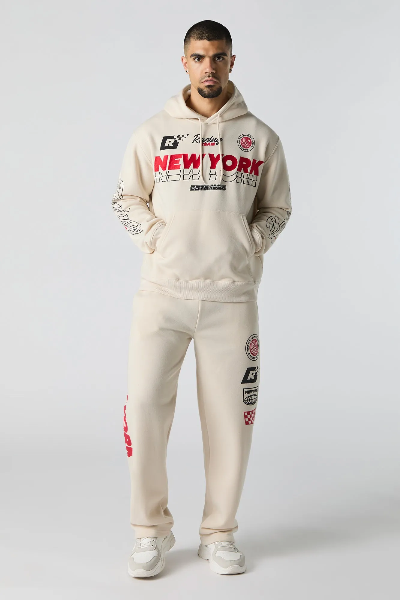 Racing Team Graphic Fleece Sweatpant sold by Urban Planet product image thumbnail 2